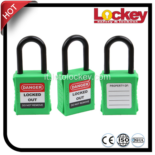 Lucchetto di sicurezza di shackle di plastica di 38mm